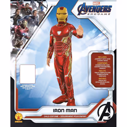 Rubie's Official Marvel Avengers Endgame Iron Man Classic Childs Costume, Kids Superhero Fancy Dress
