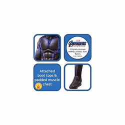 Rubie's Official Avengers Black Panther Battle Suit, Deluxe Child Costume - Medium, Age 5-7, Height 132 cm