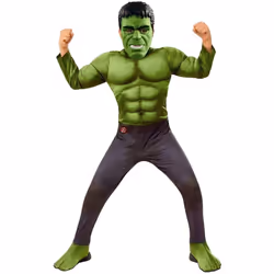 Rubie's Official Marvel Avengers Endgame Hulk Deluxe Childs Costume, Kids Superhero Fancy Dress