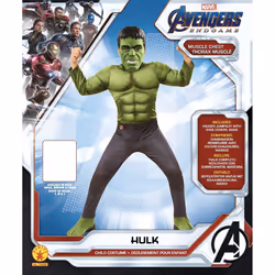 Rubie's Official Marvel Avengers Endgame Hulk Deluxe Childs Costume, Kids Superhero Fancy Dress