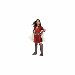 Rubie's Official DC Comic Shazam Mary Deluxe Girls Costume, Kids Super Hero Fancy Dress