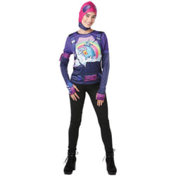 ) Adult Brite Bomber Top and Snood - Fortnite - Ladies Costume - Small (UK 8-10