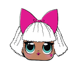 LOL Surprise Diva Cardboard Mask