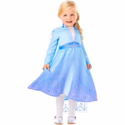 Rubie's Official Disney Frozen 2, Elsa Classic Travel Dress, Childs Costume