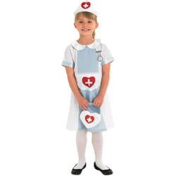 Rubie's Official Nurse Uniform Girl's Fancy Dress Up Child Kids Costume Book Week Outfit