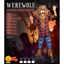 Rubie's Official Werewolf, Childs Halloween Costume, Size Age 9-10 Years