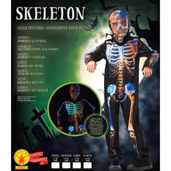 Rubie's Official Skeleton Glow In The Dark, Kids Halloween Costume