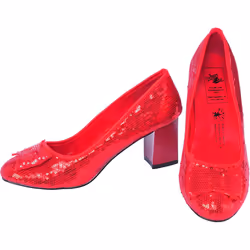 Rubie's Official Adult Dorothy Red Sequin Shoes Wizard of Oz - Large