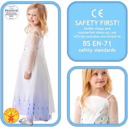 Rubie's Official Disney Frozen 2, Elsa Epilogue Dress, Childs Costume