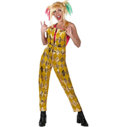 Official Rubie's DC Comic Harley Quinn Gold Jumpsuit Costume