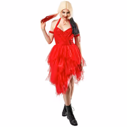 Harley Quinn women's red dress - Suicide Squad 2 - Small