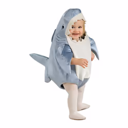 Rubie's Deluxe Shark Romper Costume  As Shown  0-6 Months