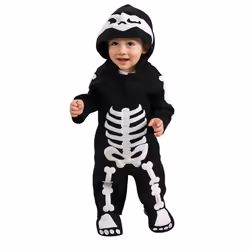 Rubie's IT885990-INF, Fancy costume, Child, Unisex, Movie, Skeleton, Black, White