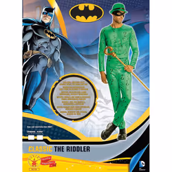 Rubie's 887104STD Official The Riddler Batman Villain Costume, Adult's, Standard
