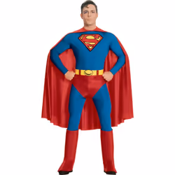 Official Rubies 888001XL Mens Superman Extra Large Adult Costumes DC - Men's Small