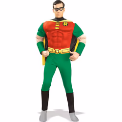 DC Comics Robin Adult Deluxe with Muscle Chest - M