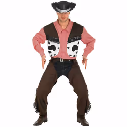 Rubie's Cowboy Large Adult Men Wild West Fancy Dress Party Costume