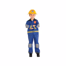 Fireman Fancy Dress Childs Costume - Small
