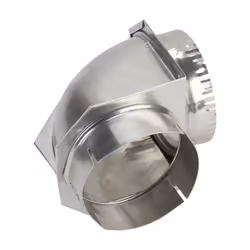 Whirlpool 4396006RW Genuine OEM Elbow Vent Connector For Dryers Aluminium Accessory - Replaces 4396006