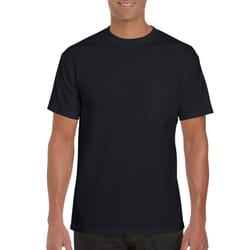 Gildan Men's Workwear Pocket T-Shirt  Medium  Black  Short Sleeve Pocket Tee Shirt
