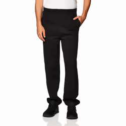 Gildan Men's Fleece Elastic Bottom Sweatpants with Pockets  Style G18100  Black  Medium