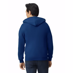 Gildan Adult Fleece Zip Hoodie Sweatshirt  Style G18600  Multipack  Navy 1-pack  Small