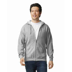 Gildan Adult Fleece Zip Hoodie Sweatshirt  Style G18600  Multipack  Sport Grey 1-pack  Medium