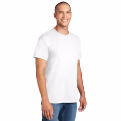 Gildan Men's DryBlend Classic T-Shirt  White  Medium