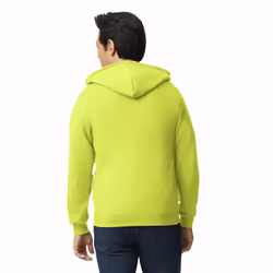 Gildan Adult Fleece Zip Hoodie Sweatshirt  Style G18600  Multipack  Safety Green 1-pack  XX-Large