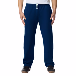 Gildan Adult Fleece Open Bottom Sweatpants with Pockets  Style G18300  Navy  2X-Large