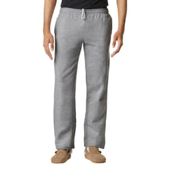 Gildan Adult Fleece Open Bottom Sweatpants with Pockets  Style G18300  Sport Grey  2X-Large