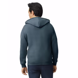 Gildan Fleece Zip Hoodie Sweatshirt  Style G18600  Multipack  Dark Heather 1-Pack
