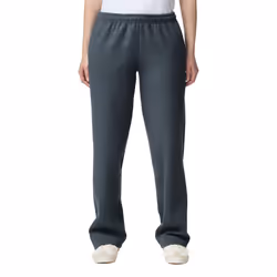 Gildan Adult Fleece Open Bottom Sweatpants with Pockets Style G18300 Dark Heather 2X-Large