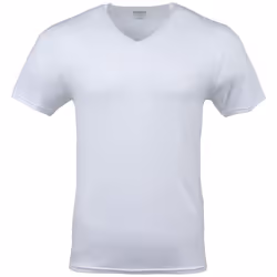 Gildan Men's V-Neck T-Shirts, Multipack, Style G1103, White (6-Pack), Large