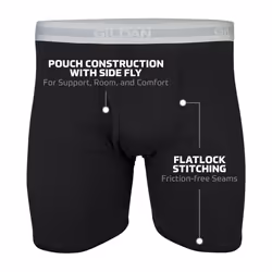Gildan Men's Underwear Boxer Briefs  Multipack  Mixed Blue/Grey (5-Pack)  Large