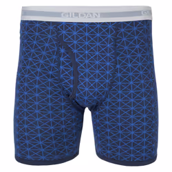 Gildan Men's Underwear Boxer Briefs  Multipack  Mixed Blue/Grey (5-Pack)  Large