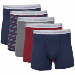 Gildan Men's Underwear Boxer Briefs Multipack Mixed Blue (5-Pack) Medium