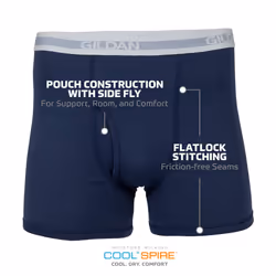 Gildan Men's Underwear Boxer Briefs  Multipack  Mixed Blue (5-Pack)  Medium