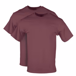 Gildan DryBlend Workwear T-Shirts with Pocket 2-Pack Maroon Large