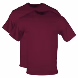 gildan Mens DryBlend Workwear T-Shirts with Pocket 2-Pack Maroon X-