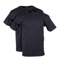 Gildan mens Dryblend Workwear T-shirts With Pocket  2-pack T Shirt  Black  X-Large US