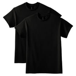 Gildan Unisex DryBlend Style G8000  Multipack T-Shirt  Black 2-pack  Large