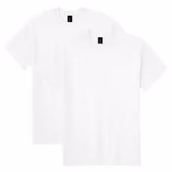 Gildan Unisex Adult Dryblend T-shirt Style G8000 Multipack White 2-pack Small US