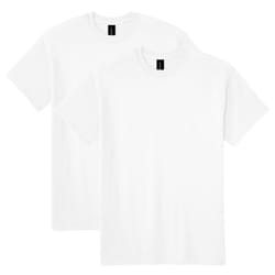 Gildan Unisex Adult Dryblend T-shirt  Style G8000  Multipack  White 2-pack  X-Large US