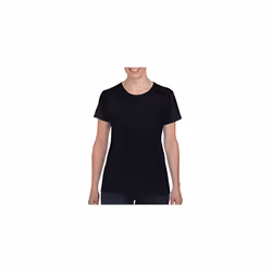 gildan womens Heavy cotton Adult T-shirt  2-pack T Shirt  Black  Small