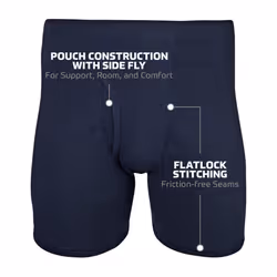 Gildan Men's Underwear Covered Waistband Boxer Briefs  Multipack  Mixed Royal 5-Pack  2X-Large