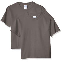 gildan unisex child Ultra cotton Youth T-shirt  2-pack T Shirt  charcoal  Large US