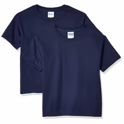 gildan Youth Ultra cotton T-Shirt Style g2000B 2-Pack Navy X-Small
