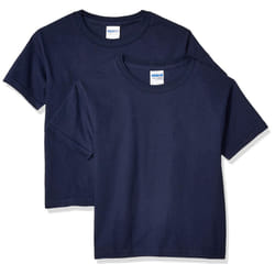 gildan Youth Ultra cotton T-Shirt  Style g2000B  2-Pack  Navy  X-Small