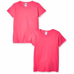 gildan Womens Heavy cotton Adult T-Shirt 2-Pack Heliconia X-Large